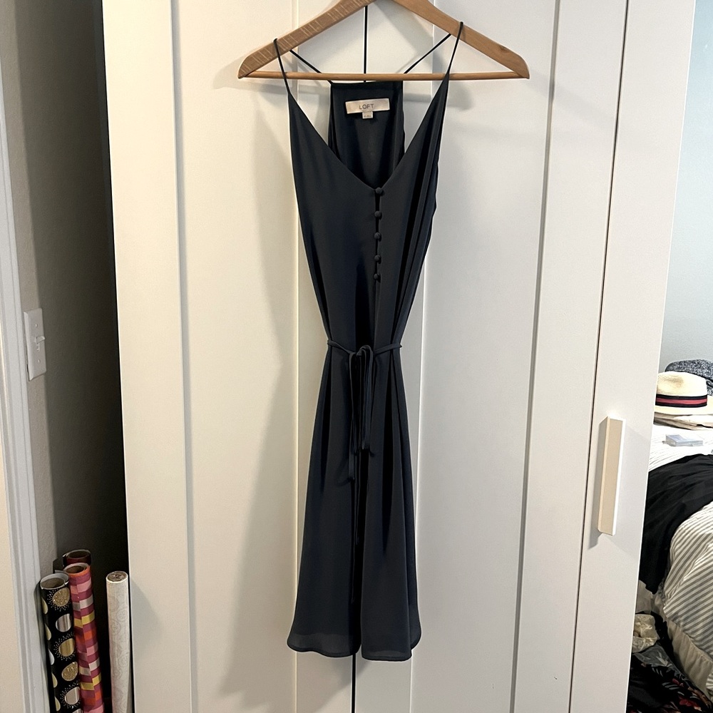 Peacock Blue Slip Dress